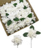 D-Seven Artificial Flowers, 25pcs Gardenia Flowers with Stem for Wedding Decorations