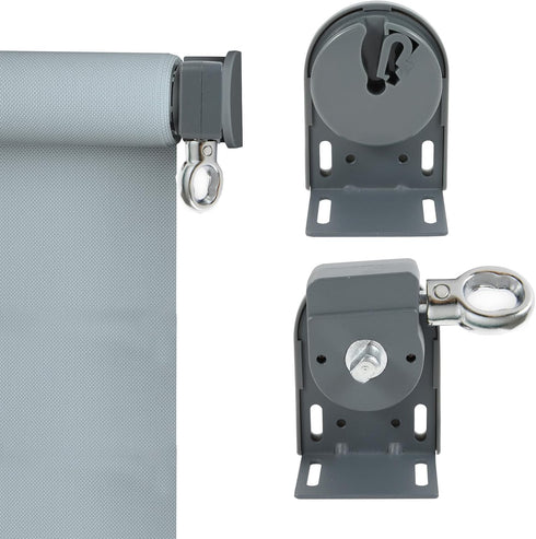 Sunshade Replacement Accessories, Metal Ring Installation Bracket for Coolaroo External Roller Blinds (Iron Bracket)