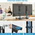 YOMT 20-75 Inch 110lbs, 800x600mm, Universal Table Top TV Stand for Flat Curved TVs, Height Adjustable TV Legs