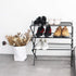 4-Tier Zenree Shoe Rack Holder/Shelf Organizer, Matte Black - Stackable Storage Corner Racks, Perfect for Cabinet
