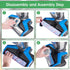 Brush Filter Replacement for Bissell CrossWave Floor Cleaner 3888A 2306A 1785 Series, 2 Multi Surface Brush + 2 Filter