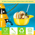 12 Set 8 oz Gejoy Yellow Helmet Snack Ice Cream Bowl Construction Hard Hats Snack Bowl Mini Sundae Bowl with Novelty