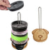 2 Packs Revolutionary Tumbler Lid Organizer - Detachable Bamboo Cup Lid Organizer for 10 Lids, Keep Kitchen Clutter-Free