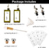 MUVEKA 16.9oz /500ml Set, Olive Oil Dispenser Bottle for Kitchen, Cooking Vinegar Dispenser Bottle Glass Sauce