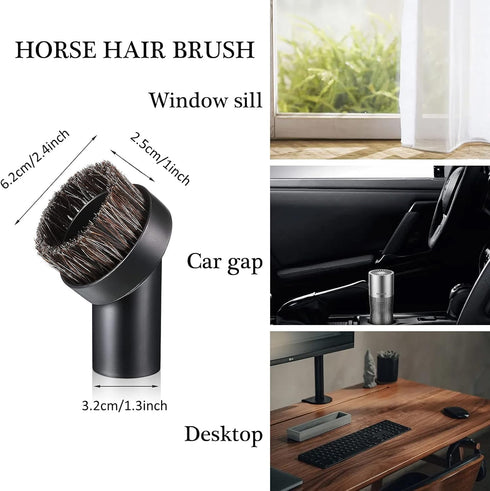 7 Piece Shop Vacuum Attachments Brushes Kit, 1-1/4 inch & 1-3/8 inch Vacuum Cleaner Accessories