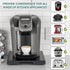 Appliance Slider, Wooden Sliding Tray for Coffee Maker, Kitchen Caddy Rolling Tray for Counter, Classic Black-Deep