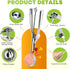 Ice Cream Scoop Set, 3 Pcs Stainless Steel Cookie Scoops with Trigger Release for Baking and Melon Baller.