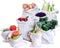 Reusable Bulk Bin Bags - Organic Cotton Muslin Sacks for Dry Goods, Produce, Home Storage & Toys (3 Large, 3 X-Large)