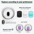 20 oz Tumbler Lids, Magnetic Replacement for YETI, BPA Free 2 Pack Purple Tumbler Lids & 3 Pack Slider