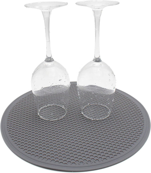 Silicone Microwave Mat - 11.7" x 11.7", Protect from Spill Overs, Non-Slip Silicone Trivet Mats, Hot Pot Holders,