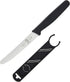 Mercer Culinary Rounded Tip Wavy Bar Knife, 4-5/16 Edge, Black Handle