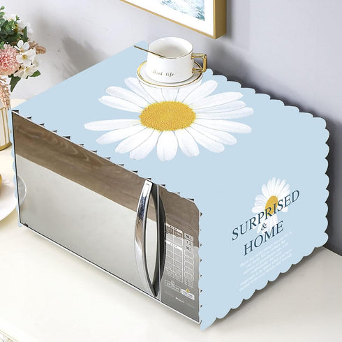 Microwave Cover, Microwave Dust Cover Microwave Oven Cover Microwave Accessories Decorative Kitchen Appliance Cover(Daisy)