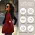 Ocean 3 Foldable Reusable Shopping Bags in 1 Compact Pouch, Durable Fabric, Holds 50+ lbs, Machine Washable