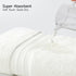 8 Set 100% Set 2 2 4 600 Sets, REDKISS Piece Off White Towels - Cotton Towels with Large Bath Towels, Hand, Washcloths