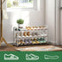 kiplant Closet, 3-Tier Closet, White Shoe Rack for Expandable Shoe Organizer for Metal Adjustable Black Shoe Shelf