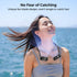 AMACOOL Neck Fan - Battery Operated Neckband Fan, Hands-Free Wearable Personal Fan for Hot Flashes, Travel (Black)