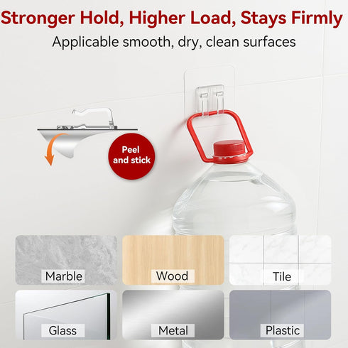 Latoxcaa 25 Pack Hooks for Outdoor String Lights, Heavy Duty Cable Clips, Damage Free Cord Clips, Waterproof