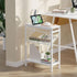 2 1 Side Table for Small Spaces, Narrow End Table with Magazine Holder, in Design Slim Side Table, Skinny Nightstand