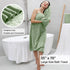8 Set-2 Sheets,2 Towels,4 Washcloths-600GSM Oliven Piece Green Family Bath Towel Oversized Bath Towel Hand Soft Highly