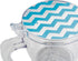 BonJour Coffee and Tea Smart Brewer, BPA-Free Plastic, 19.5-Ounce, Blue Chevron, Aqua