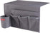5 Pockets Bedside Caddy, Storage Organizer for Water Bottles, Magazines, Phone, Glasses (5 Pockets-Grey)