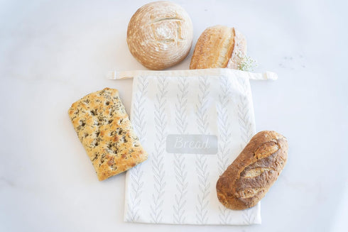 Petal and Bee Pack 13x17 Inch Beeswax Bread Bag of One - Beeswax Bread Bags For Sourdough Large Size - Reusable Bread