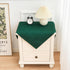 2 Pack 24X24 Inch Small Square Table Cloth Green Tablecloth Washable Polyester Solid Table Cover for Night Stand End