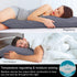 BEDELITE Body Pillow Cover, Rayon from Bamboo, Cooling Pillowcase for Hot Sleepers, Grey 20x54 Inches