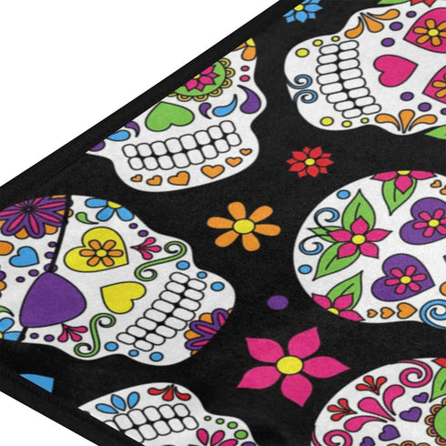 Anti Fatigue Kitchen Floor Mat, 39 x 20 In Sugar Skull Non-Slip Comfort Rug for Kitchen