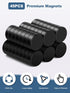 SMARTAKE 45 Pcs Refrigerator Magnets, 6x2mm Small Round Neodymium Office Magnets for Home, Kitchen, School