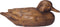 Hymmah Wooden Texture Duck Home Decor Statue Rustic Home Decorations for Living