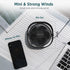 EasyAcc USB Desk Fan: 3 Speeds USB Powered Fan, 360° Rotatable Personal Table Fan for Home, Bedroom, Office (No Battery)