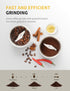2 SHARDOR Electric Coffee Grinder Herb Blade Grinder Spices Grinder with Removable Stainless Steel Bowls, Silver