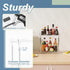 Multi-Functional Bathroom Organizer Countertop for Makeup, Skincare, and More, Acrylic 2-Tier Vanity Tray