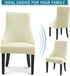Liykimt Stretch Wingback Side Chair Slipcover-Accent Chair Cover Jacquard with Arm,Washable Upholstered Arm Dining