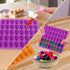 BUSOHA Skull Chocolate Molds Silicone - 2 Pack Non-Stick 40 Cavity Gummy Molds with 1 Droppers for Candy, Chocolate,