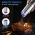 Set, 2 Pack) Gravity Electric Salt and Pepper Grinder Adjustable Coarseness, Automatic Shakers Mill Grinder with LED