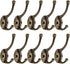 Ulifestar Decorative Bathroom Coat Hooks, 10PC Wall Mounted Hanger Rack for Towel, Jacket, Handbag