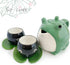 set, Set Frog teapot Teacup, frog tea cute teapot gift, Tea Service Ceramic Tea Pot Send exquisite frog stickers
