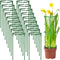 36Packs Plant Support Stake Half Round Plant Support for Indoor Plants, Stackable
