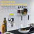Adhesive Shower Caddy, 5 Pack Acrylic Shower Shelves Bath Organizers, No Drilling Shelves for Bathroom Storage & Decor