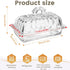 24oz Countertop Glass Butter Dish with Top Arch Handle Lid | Contain Butter Sticks | Covered Butter Keeper Holder Tray