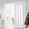 PONY DANCE Glass Door Curtain Panel, 34 x 72 inches, Solid Energy Efficient Rod Pocket for Metal French Patio Door,