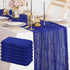 FANPROMS Blue Gauze Table Runner 6 Pack 10FT Boho Cheesecloth Table Runners
