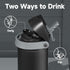 24 oz 2-in-1 24 Insulated Water Bottle for Sports: Meoky Stainless Steel Water Bottle with Straw and Spout Lid - Leak