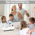 Electric Toothbrush Holder for Bathroom, White Marble Pattern Vanity Organizer Tray, Kids Desk Storage Compartment