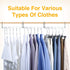 HOUSE DAY Space Saving Hangers, 20 Pack Heavy Duty Hanger Organizer, Closet Space Saver