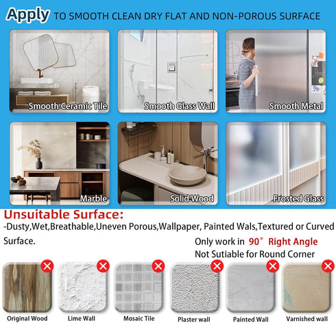 Onemake Corner Shower Caddy Suction Cup, Aluminum Wall Mounted Organizer Shelves Storage Rack with Towel Bar for Small