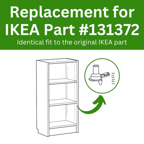 Spare Hardware Parts #131372 Pack 8 Billy Bookshelf Pins | Replacement for IKEA Part | by |