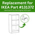 Spare Hardware Parts #131372 Pack 8 Billy Bookshelf Pins | Replacement for IKEA Part | by |